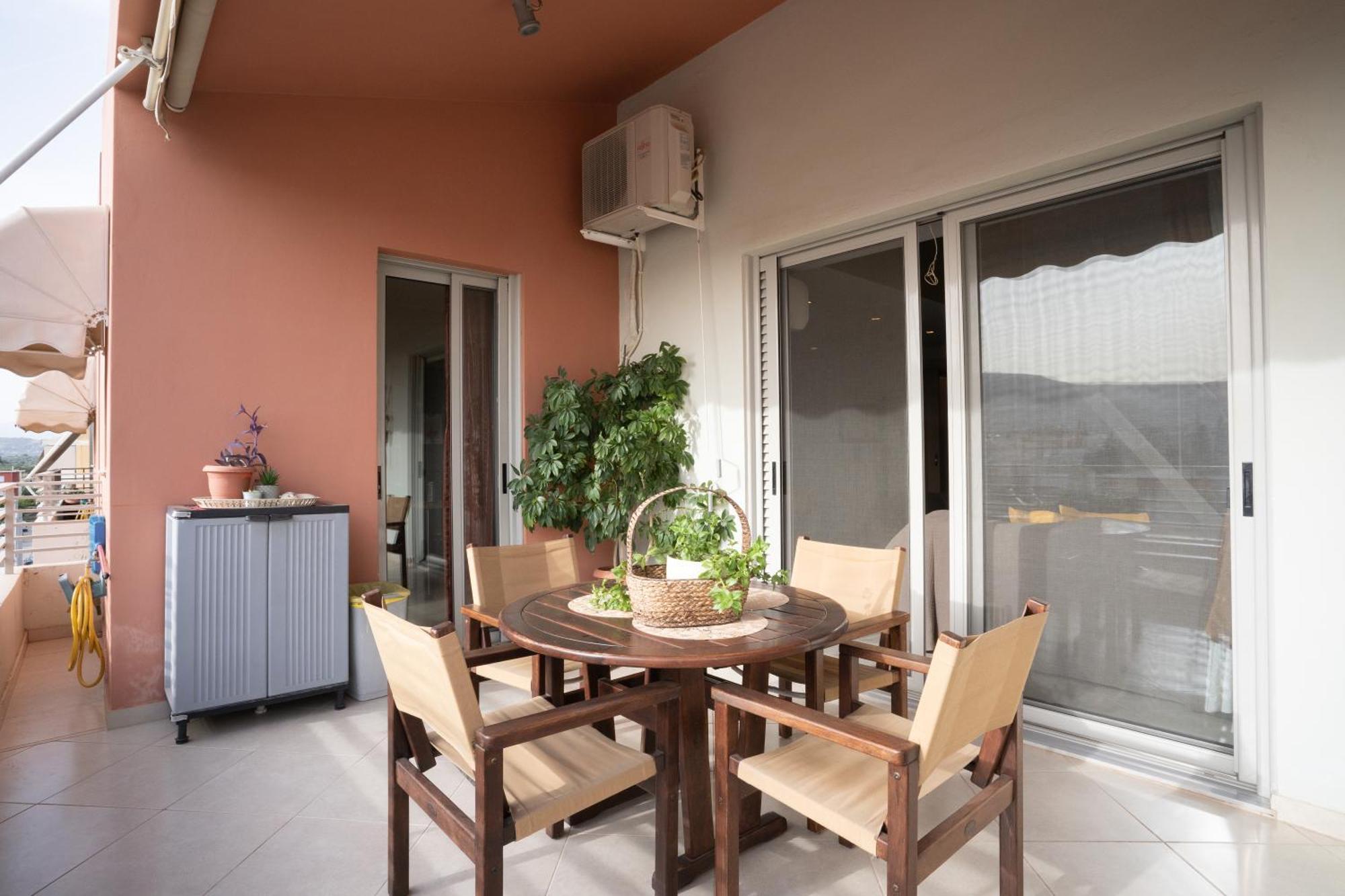 Maria'S Airport Apartment 코로피온 외부 사진